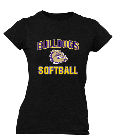 Queen Creek Bulldogs Softball #1 Women's SS T-Shirt
