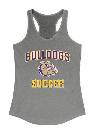 Queen Creek Bulldogs Soccer #1 Women's Tank Top