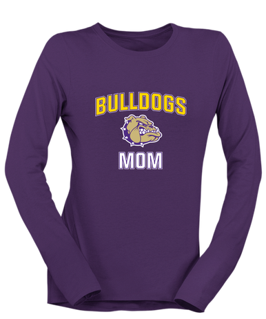 Queen Creek Bulldogs Mom Women's LS T-Shirt