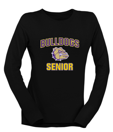 Queen Creek Bulldogs Senior #1 Women's LS T-Shirt