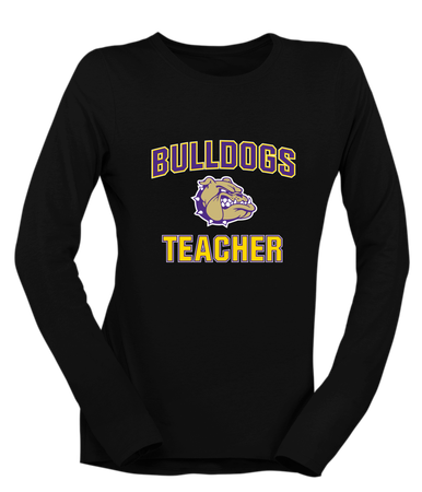 Queen Creek Bulldogs Teacher Women's Premium LS T-Shirt