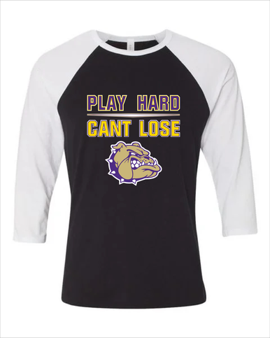 Queen Creek Bulldogs Play Hard, Can't Lose Women's Baseball T-Shirt