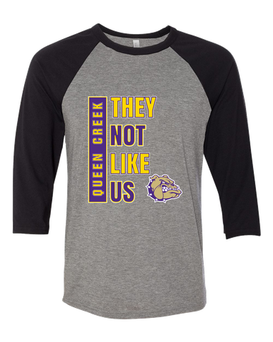Queen Creek Bulldogs They Not Like Us #1 Women's Baseball T-Shirt