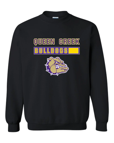 Queen Creek Bulldogs Mascot #7 Men's Sweatshirt