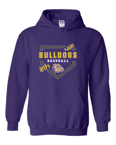 Queen Creek Bulldogs Baseball #2 Men's Hoodie