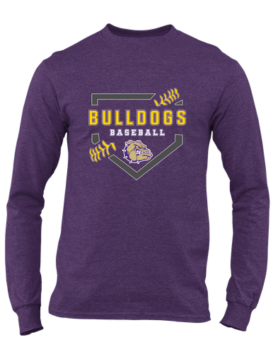 Queen Creek Bulldogs Baseball #2 Men's LS T-Shirt