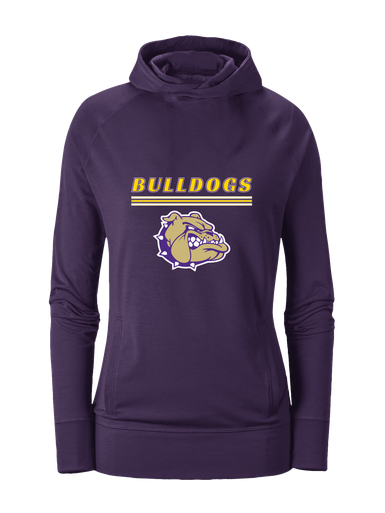 Queen Creek Bulldogs Mascot #8 Women's Hoodie