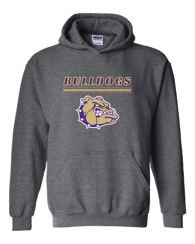 Queen Creek Bulldogs Mascot #8 Men's Hoodie