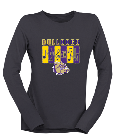Queen Creek Bulldogs Band # 2 Women's LS T-Shirt