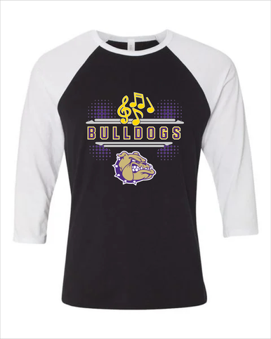 Queen Creek Bulldogs Band # 3 Women's Baseball T-Shirt