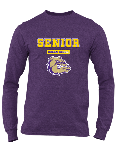 Queen Creek Bulldogs Senior #2 Men's LS T-Shirt