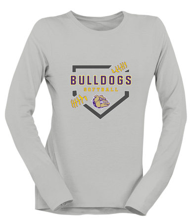 Queen Creek Bulldogs Softball #2 Women's Premium LS T-Shirt