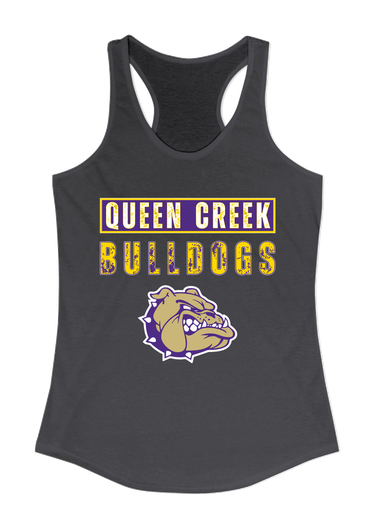 Queen Creek Bulldogs Mascot #9 Women's Tank Top