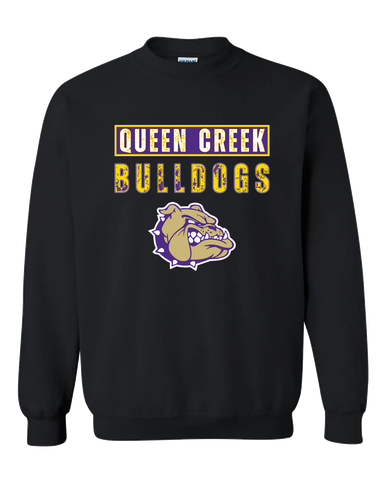 Queen Creek Bulldogs Mascot #9 Men's Sweatshirt