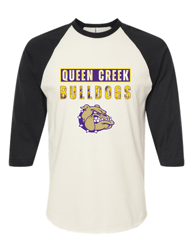 Queen Creek Bulldogs Mascot #9 Women's Baseball T-Shirt