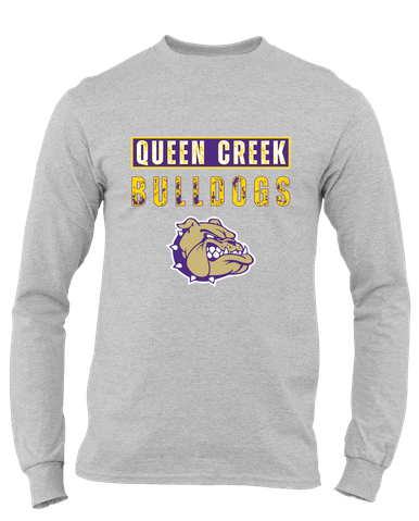 Queen Creek Bulldogs Mascot #9 Men's Premium LS T-Shirt
