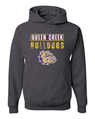 Queen Creek Bulldogs Mascot #9 Men's Premium Hoodie