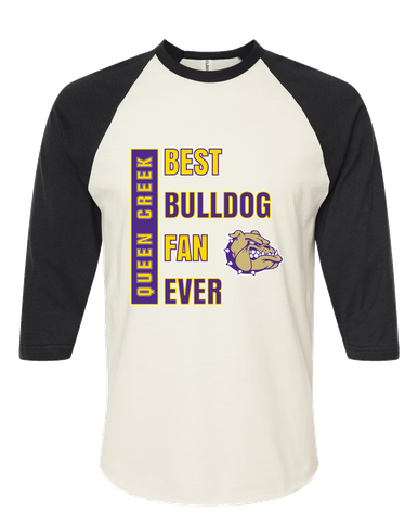 Queen Creek Bulldogs Best Bulldog Fan Men's Baseball T-Shirt