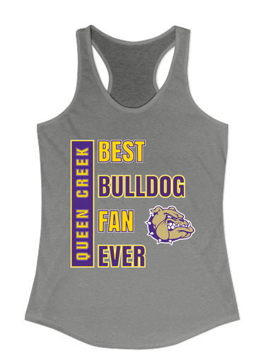 Queen Creek Bulldogs Best Bulldog Fan Women's Tank Top