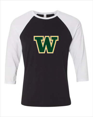 Whitefish Bulldogs Mascot #1 Women's Baseball T-Shirt