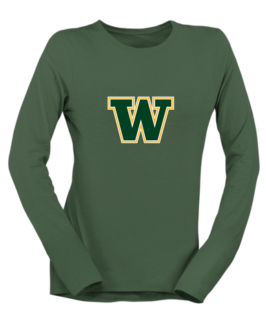 Whitefish Bulldogs Mascot #1 Women's LS T-Shirt