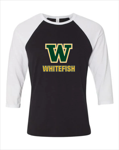 Whitefish Bulldogs Mascot #2 Men's Baseball T-Shirt