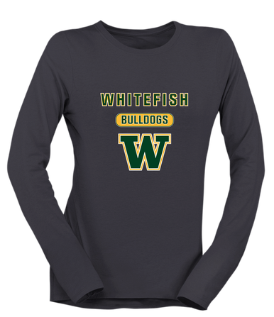 Whitefish Bulldogs Mascot #3 Women's Premium LS T-Shirt
