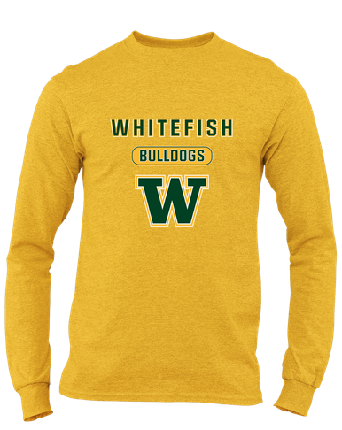 Whitefish Bulldogs Mascot #3 Men's LS T-Shirt