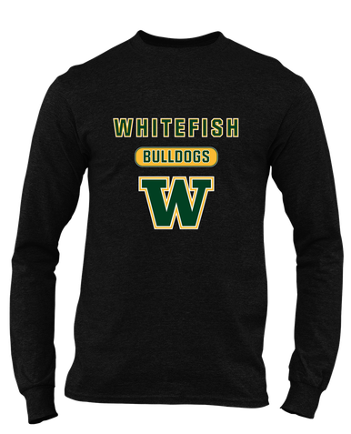 Whitefish Bulldogs Mascot #3 Men's Premium LS T-Shirt