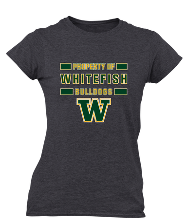 Whitefish Bulldogs Property Of Women's Premium SS T-Shirt