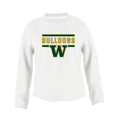Whitefish Bulldogs Mascot #5 Women's Sweatshirt