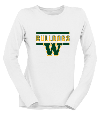 Whitefish Bulldogs Mascot #5 Women's LS T-Shirt