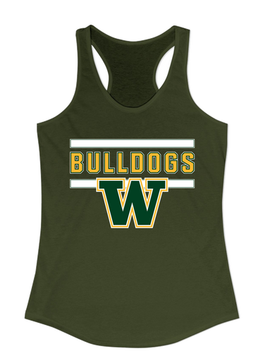 Whitefish Bulldogs Mascot #5 Women's Tank Top