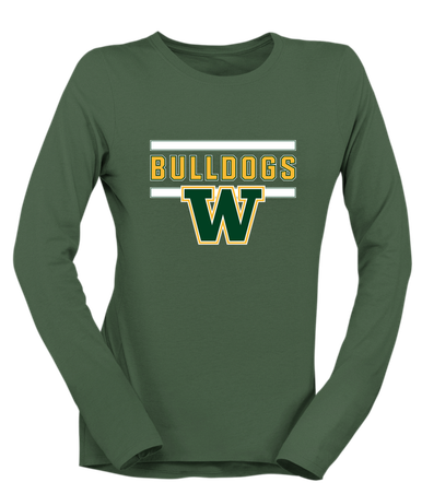 Whitefish Bulldogs Mascot #5 Women's Premium LS T-Shirt
