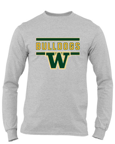 Whitefish Bulldogs Mascot #5 Men's LS T-Shirt