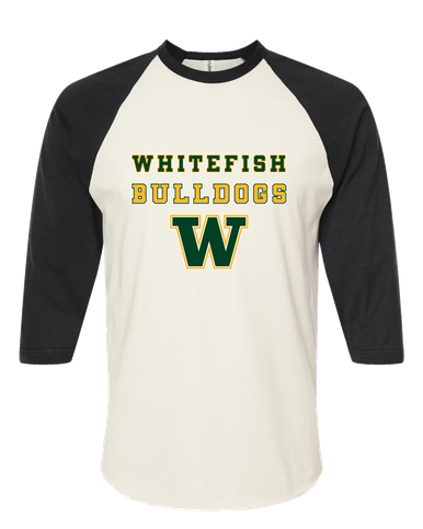 Whitefish Bulldogs Spirit Women's Baseball T-Shirt