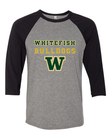 Whitefish Bulldogs Spirit Men's Baseball T-Shirt