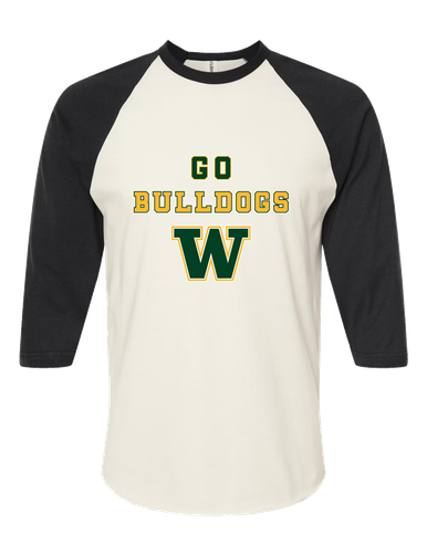 Whitefish Bulldogs Go Team Men's Baseball T-Shirt