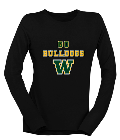 Whitefish Bulldogs Go Team Women's LS T-Shirt