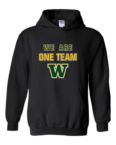 Whitefish Bulldogs We Are One Team Men's Hoodie