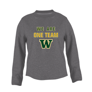 Whitefish Bulldogs We Are One Team Women's Sweatshirt