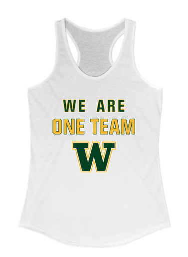 Whitefish Bulldogs We Are One Team Women's Tank Top