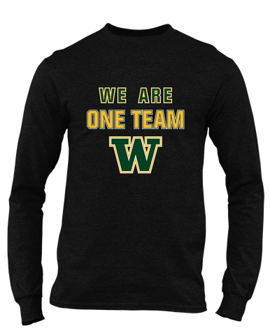Whitefish Bulldogs We Are One Team Men's LS T-Shirt