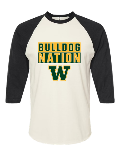 Whitefish Bulldogs Nation #1 Men's Baseball T-Shirt
