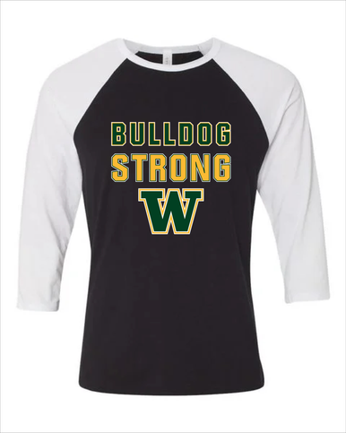 Whitefish Bulldogs Strong #2 Men's Baseball T-Shirt