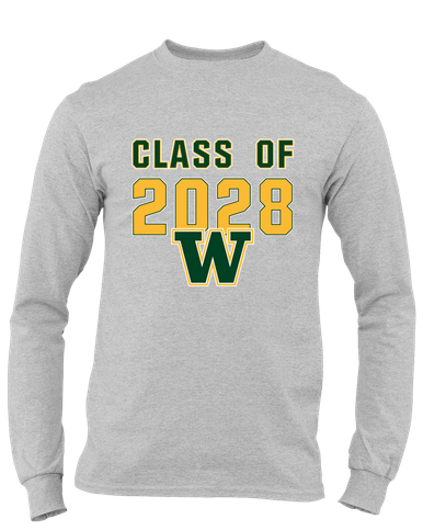 Whitefish Bulldogs Class of 2028 Men's LS T-Shirt