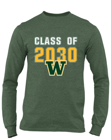 Whitefish Bulldogs Class of 2030 Men's LS T-Shirt