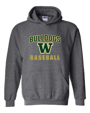 Whitefish Bulldogs Baseball #1 Men's Hoodie