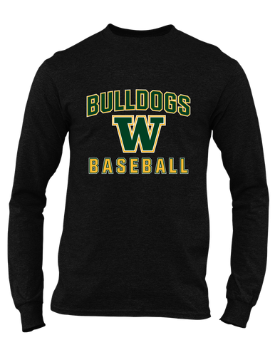 Whitefish Bulldogs Baseball #1 Men's Premium LS T-Shirt