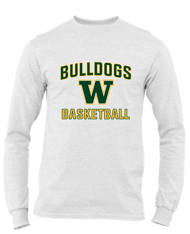 Whitefish Bulldogs Basketball #1 Men's LS T-Shirt
